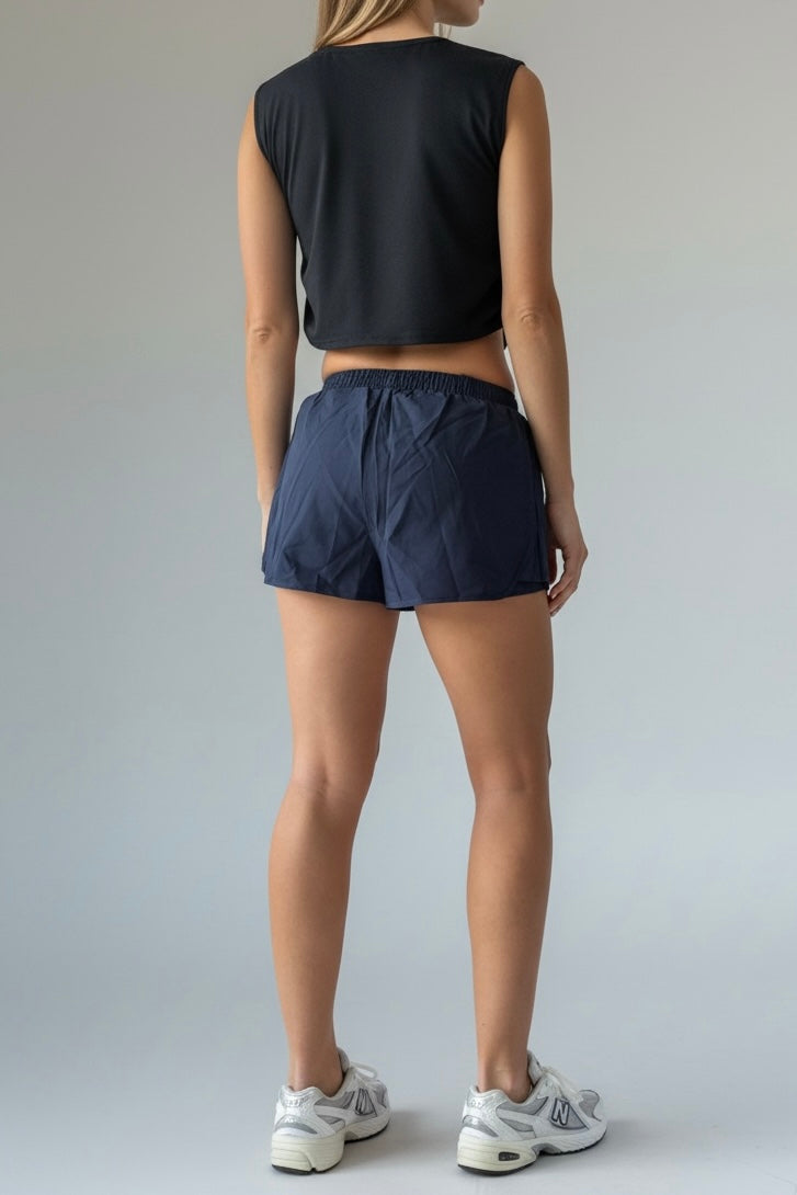 Flare short Navy