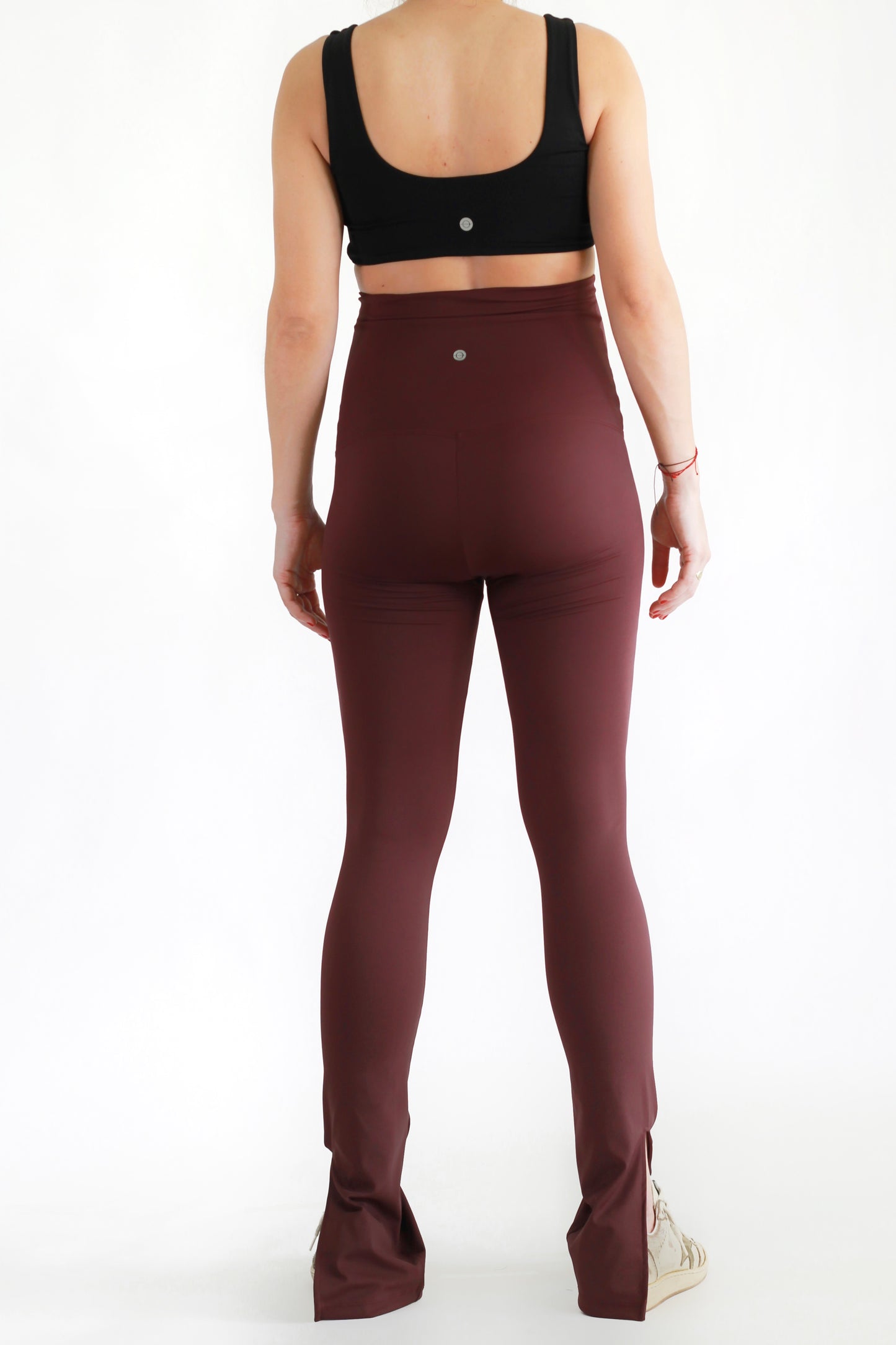 Preggo Split Flare Legging Vino