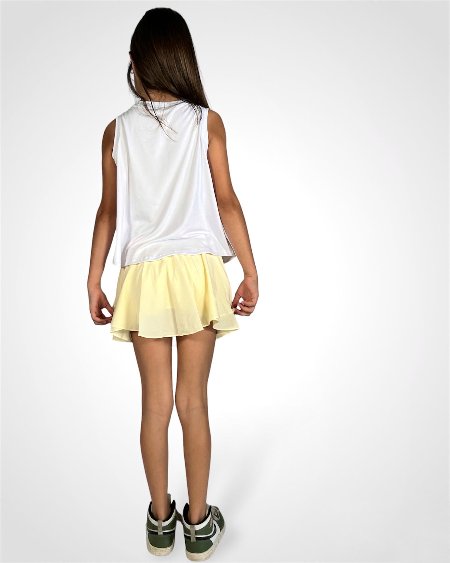Kid butterfly skirt yellow