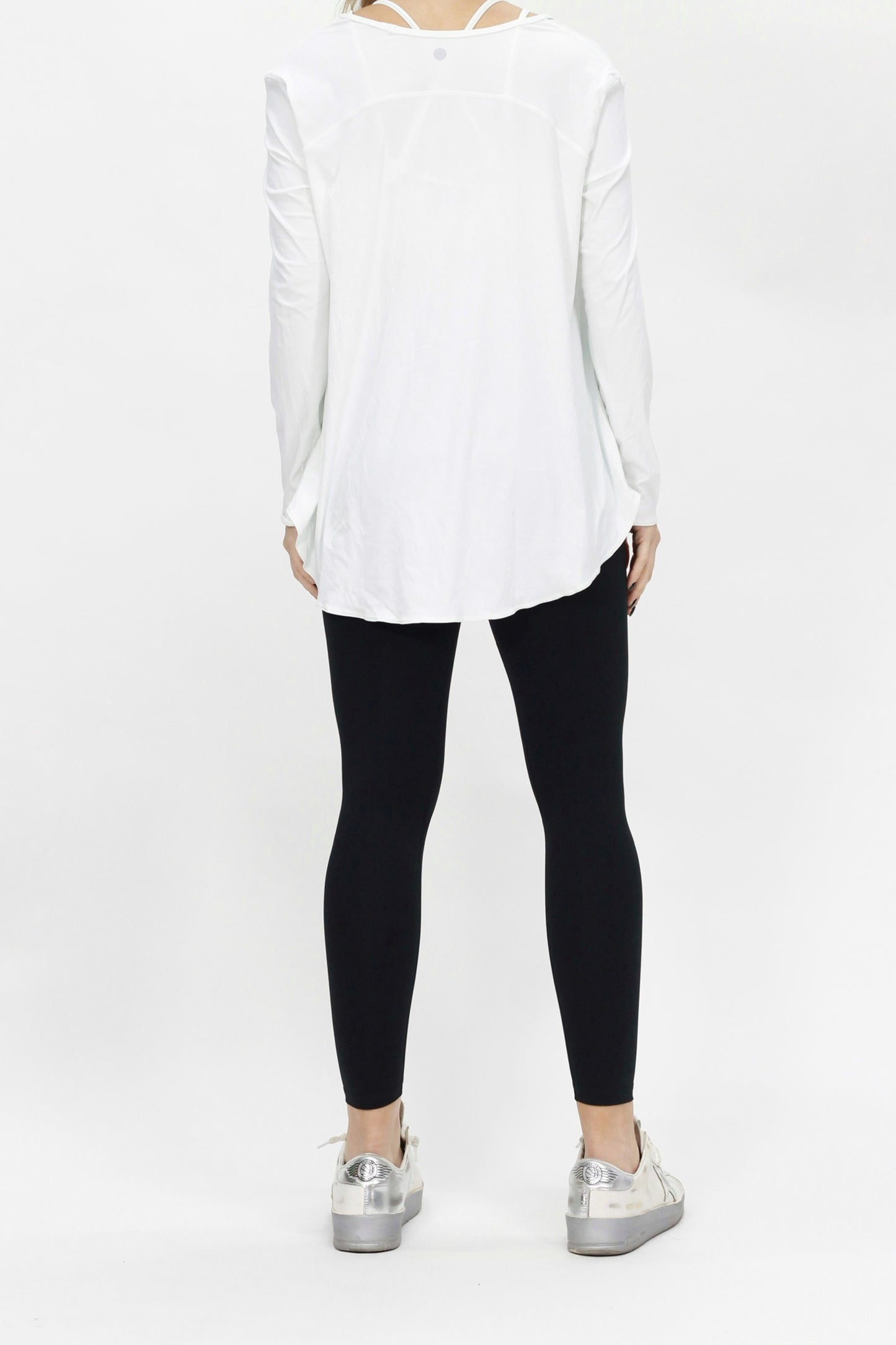 Oversized Long sleeve Basic Shirt white