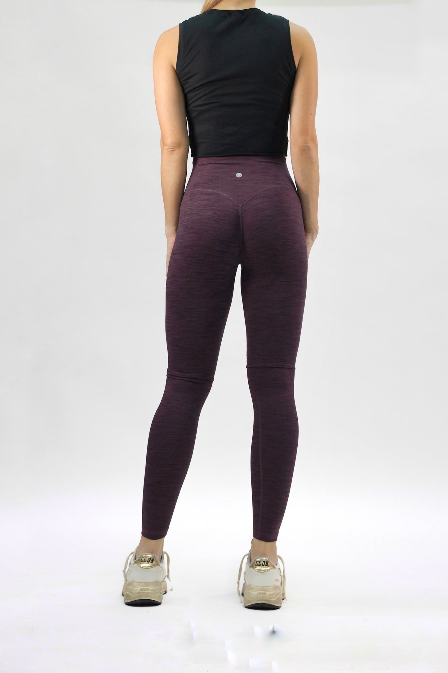 Stripe legging vino