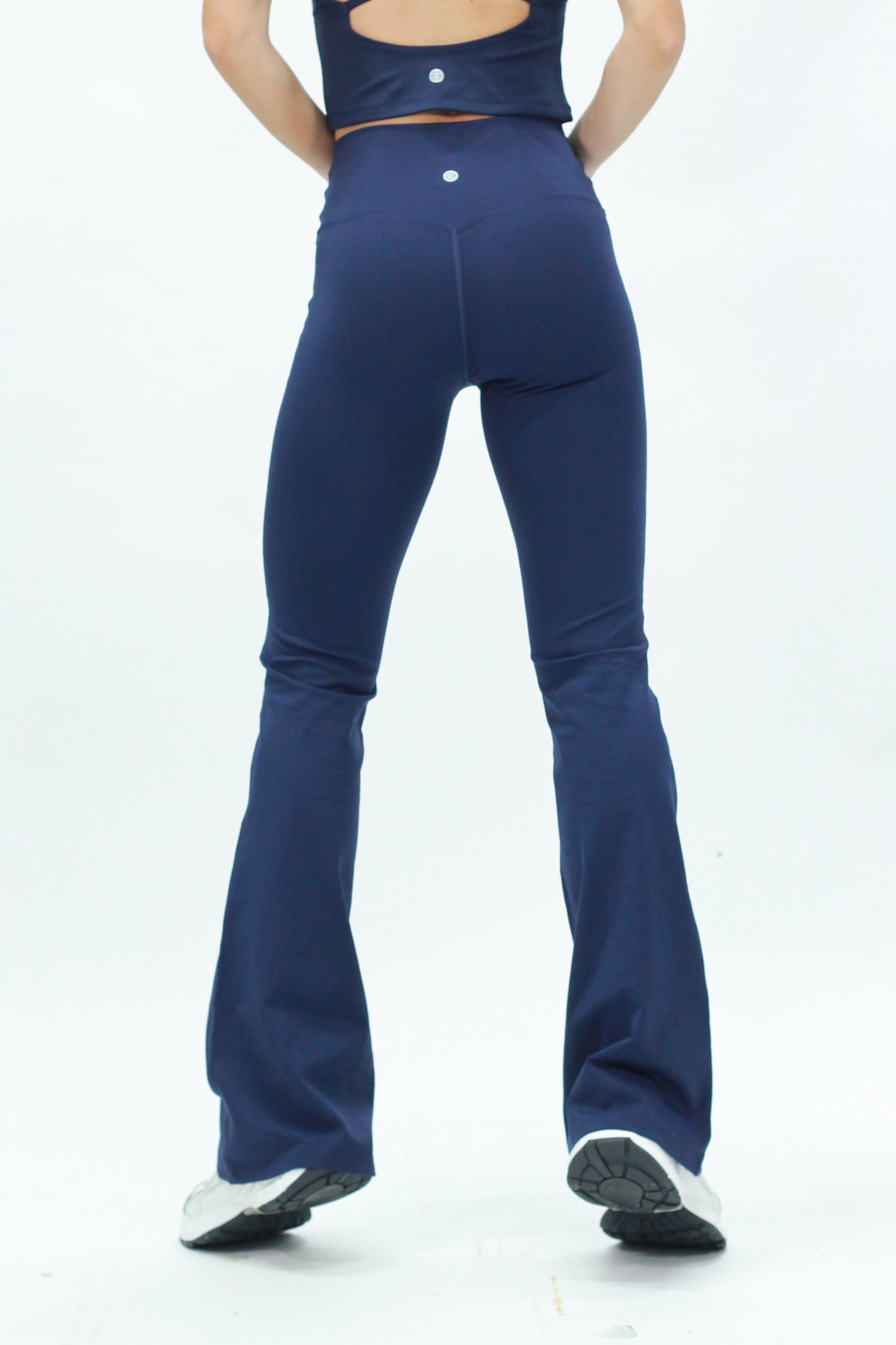 V flare legging navy