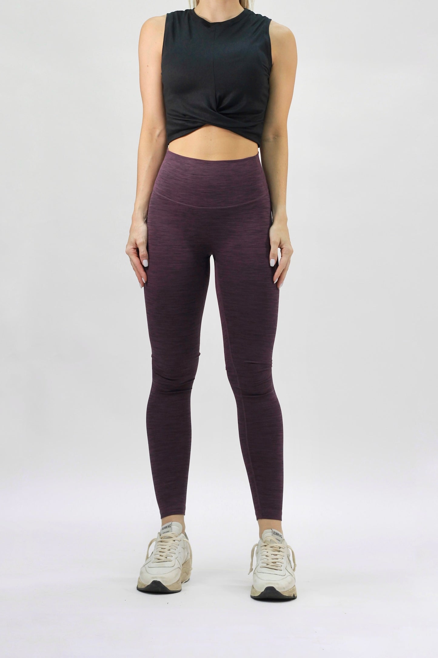 Stripe legging vino