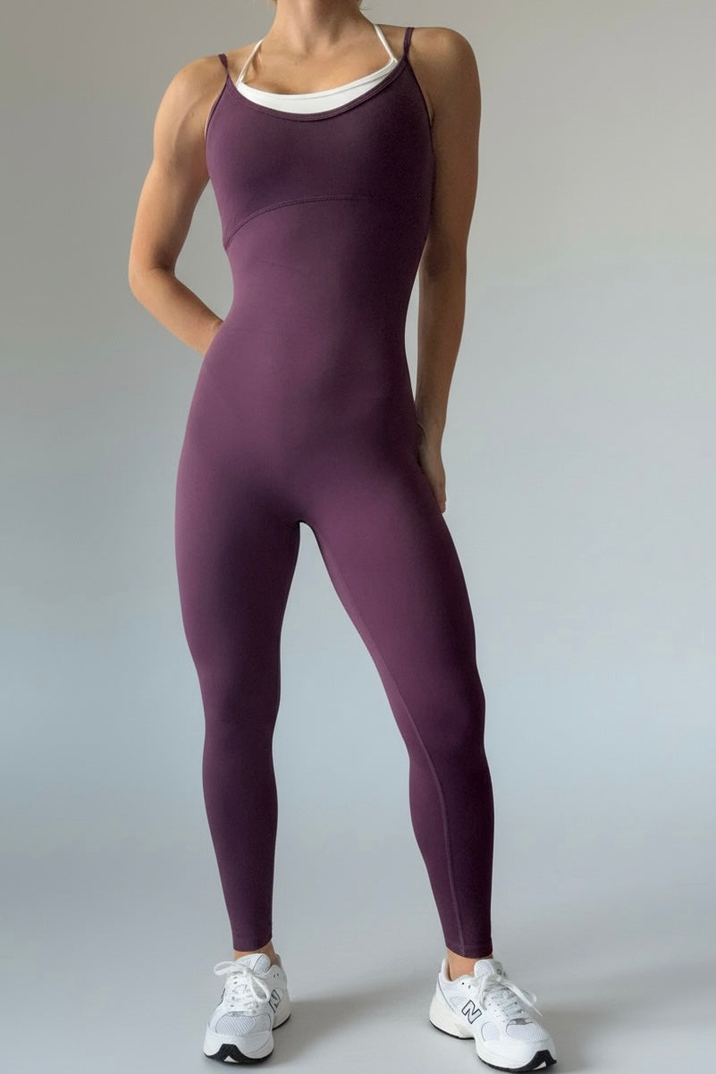 Duo Jumpsuit legging purple