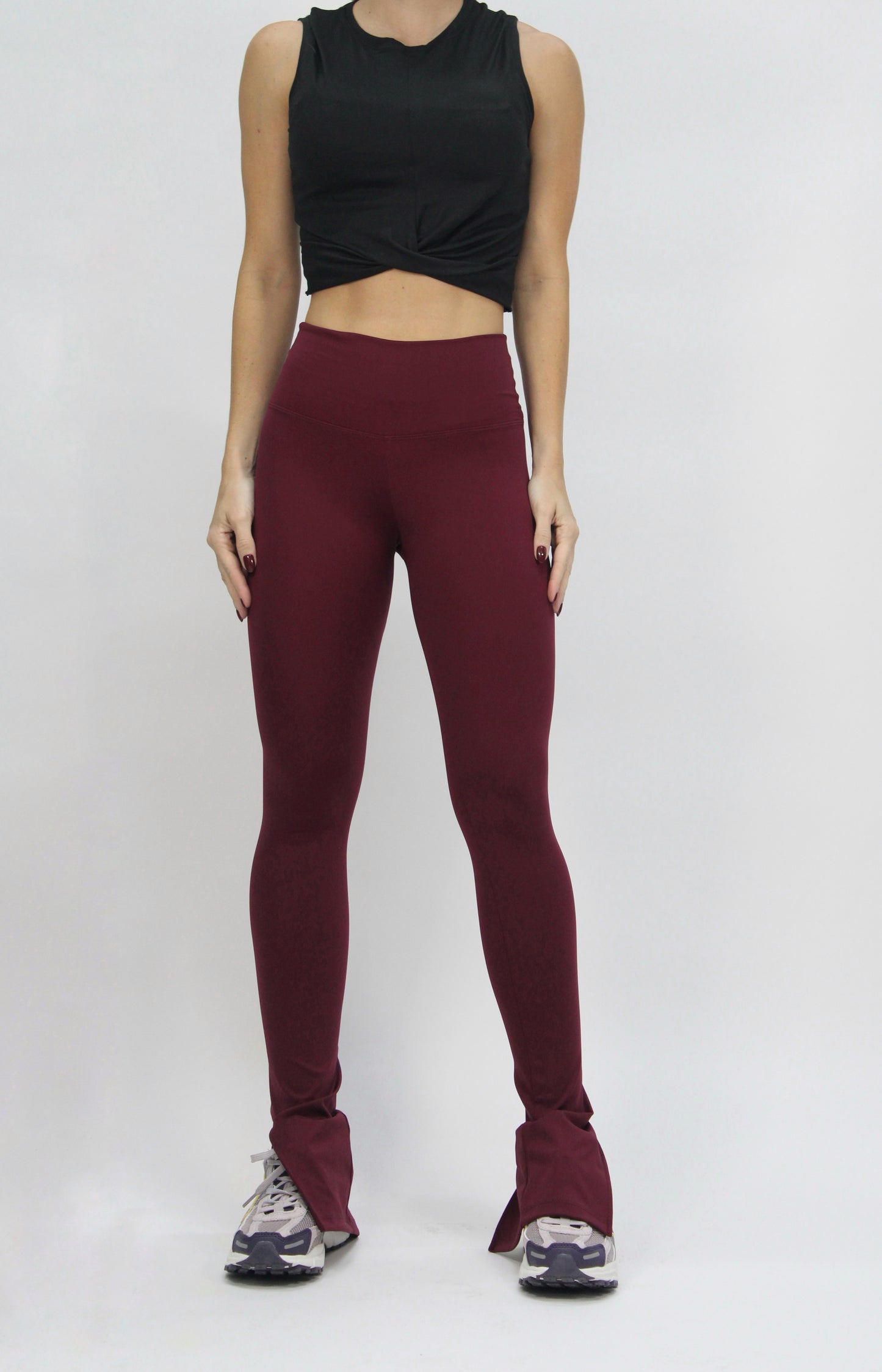 Split Flare Legging light vino
