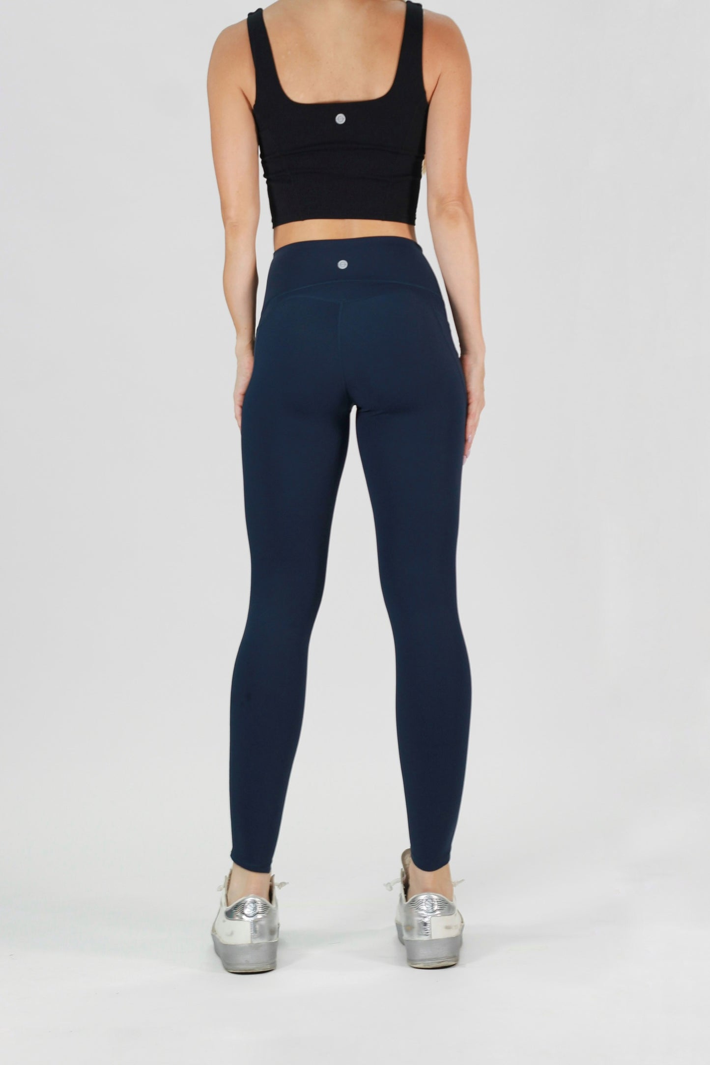 Navy Basic Legging con bolsillo