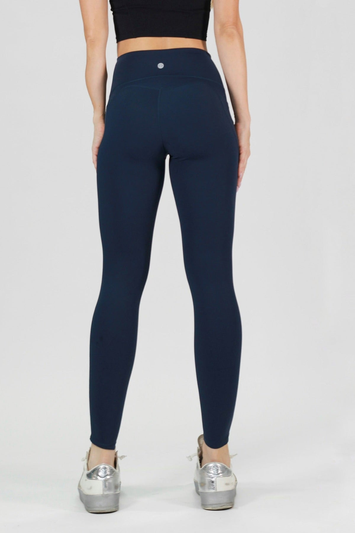 Navy Basic Legging con bolsillo
