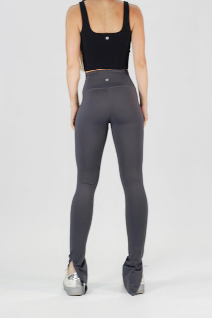 Split Flare Legging Gray