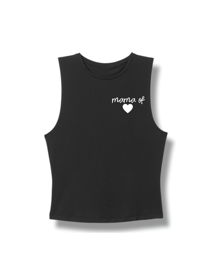 Mama of (#) logo t-shirt
