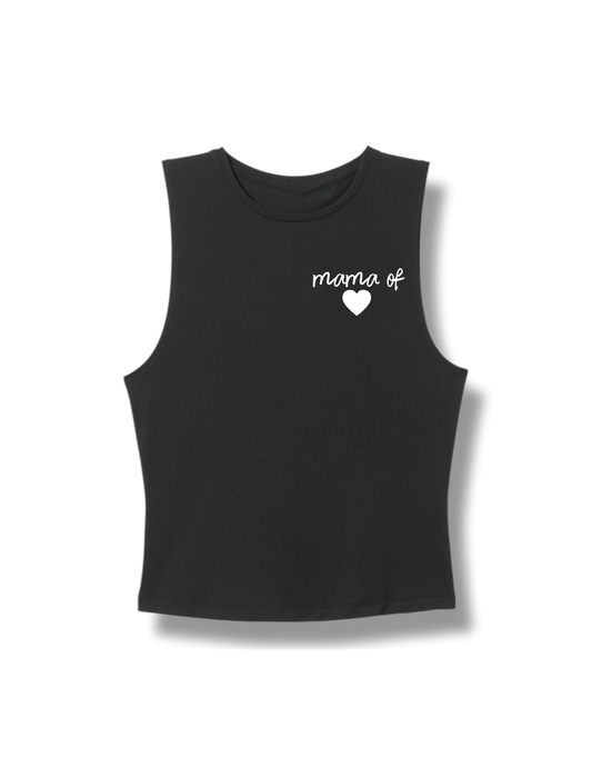 Mama of (#) logo t-shirt