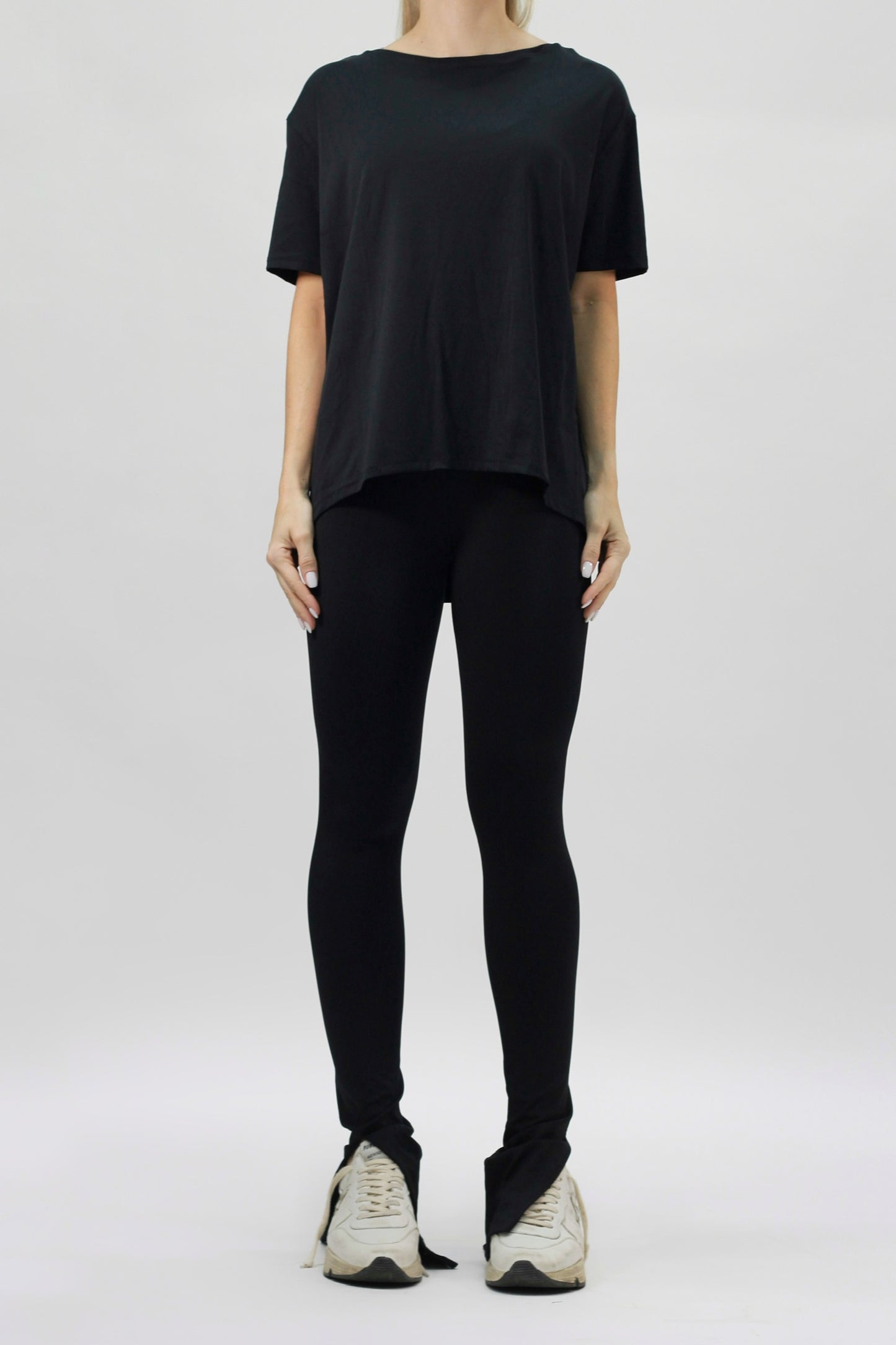 oversized basic shirt black
