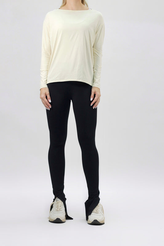 Long Sleeve 4 basic shirt ivory