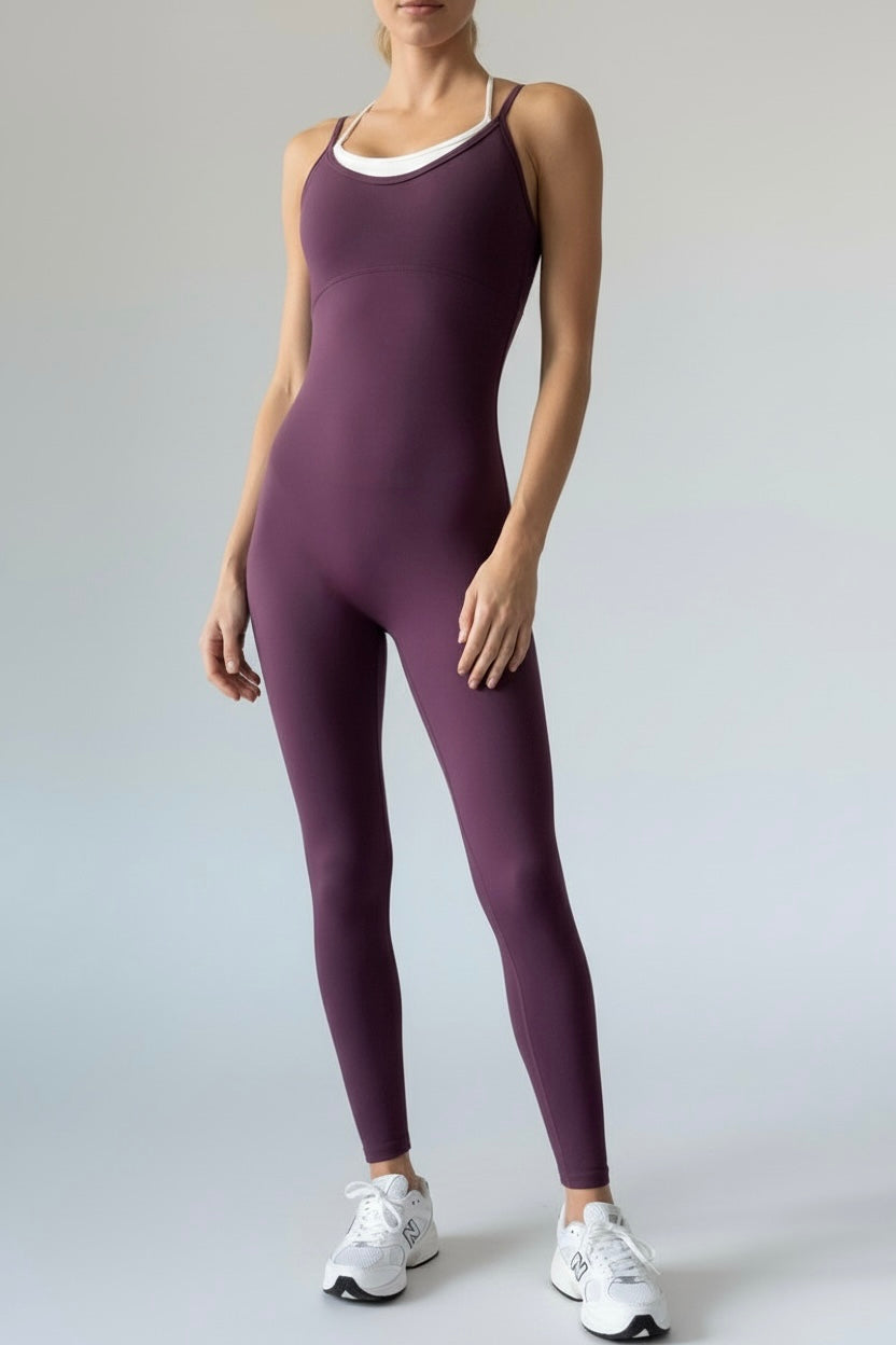Duo Jumpsuit legging purple
