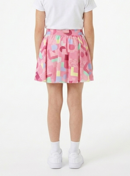 Geometric pink skirt