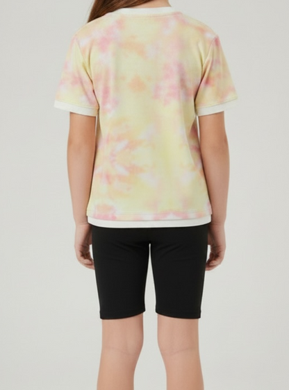 Tie-dye yellow shirt
