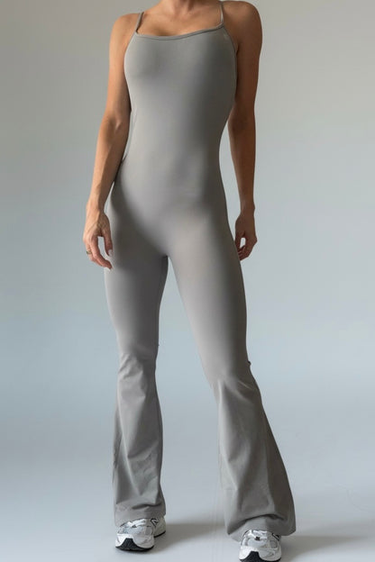 Flare Jumpsuit legging gray