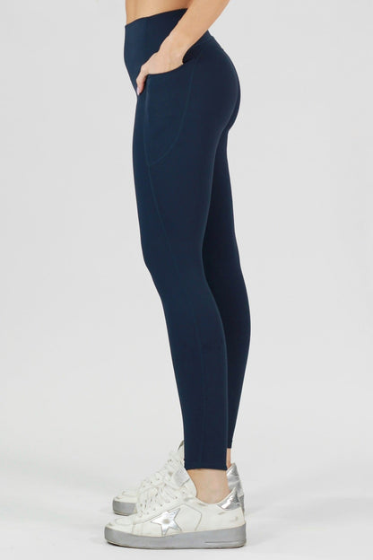 Navy Basic Legging con bolsillo