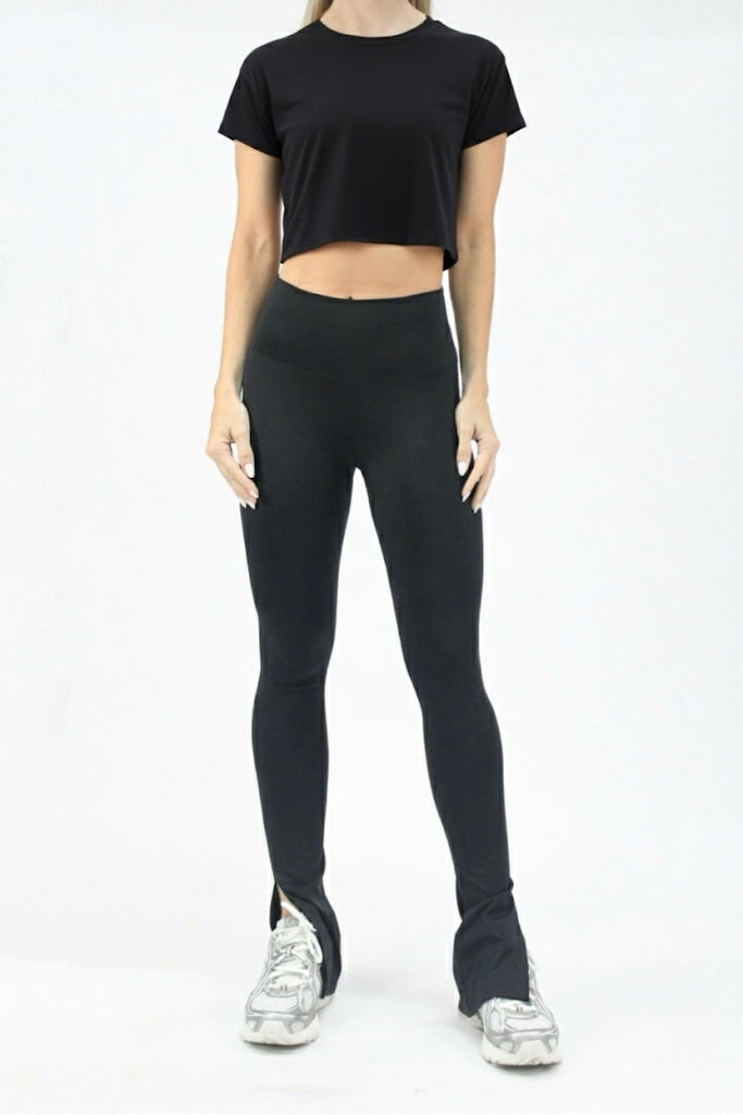Crop t-shirt black