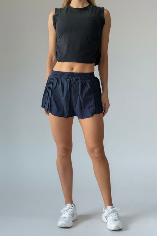 Flare short Navy
