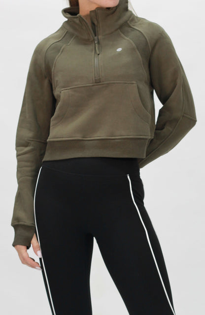 Zip Sweater green