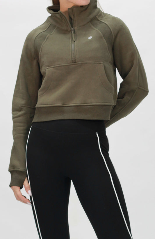 Zip Sweater green