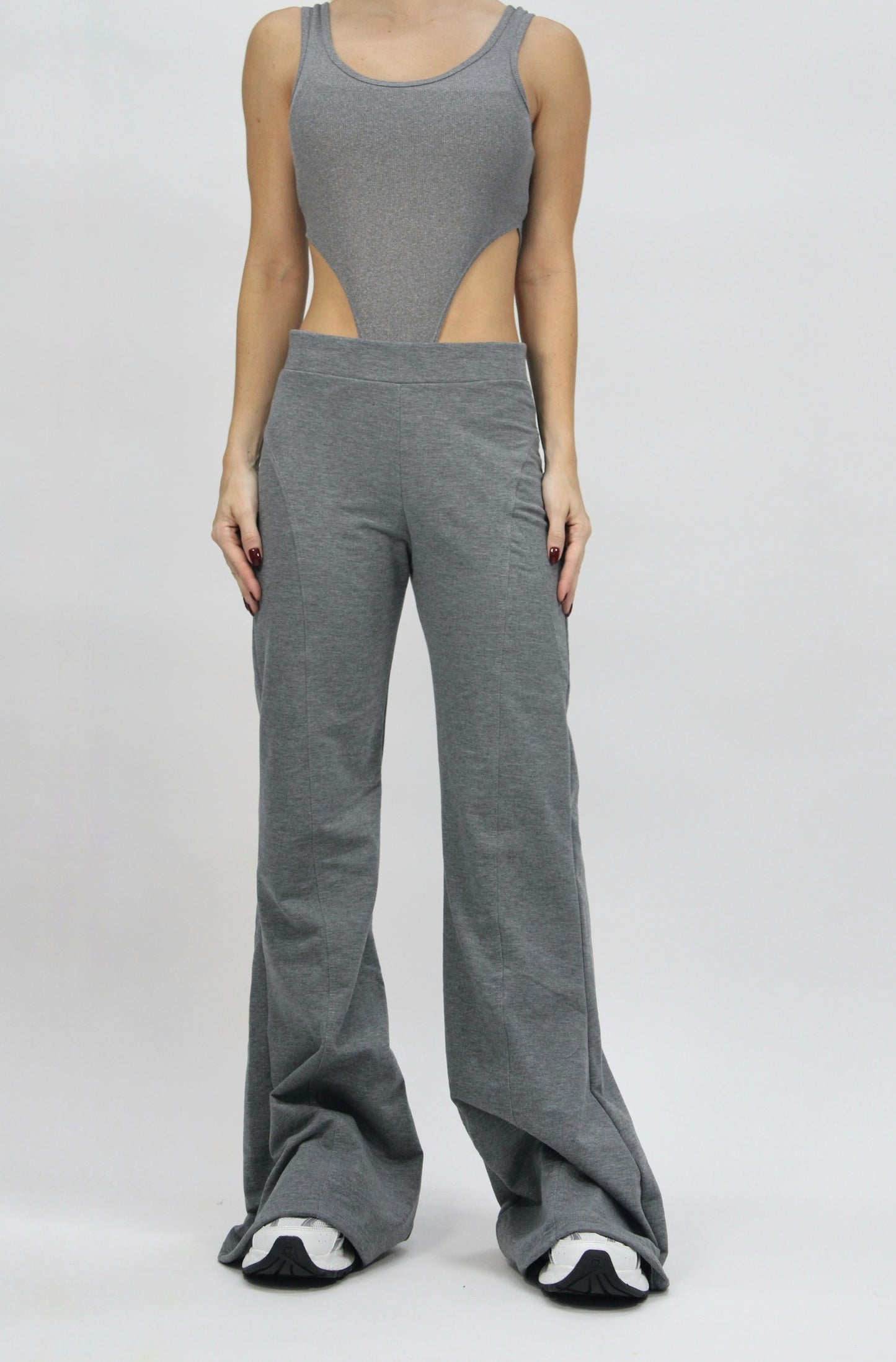 Flare jogger gray