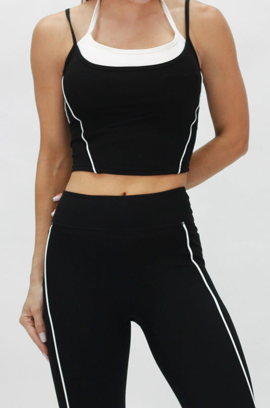 Sporty Duo Top Black