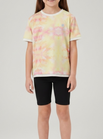 Tie-dye yellow shirt