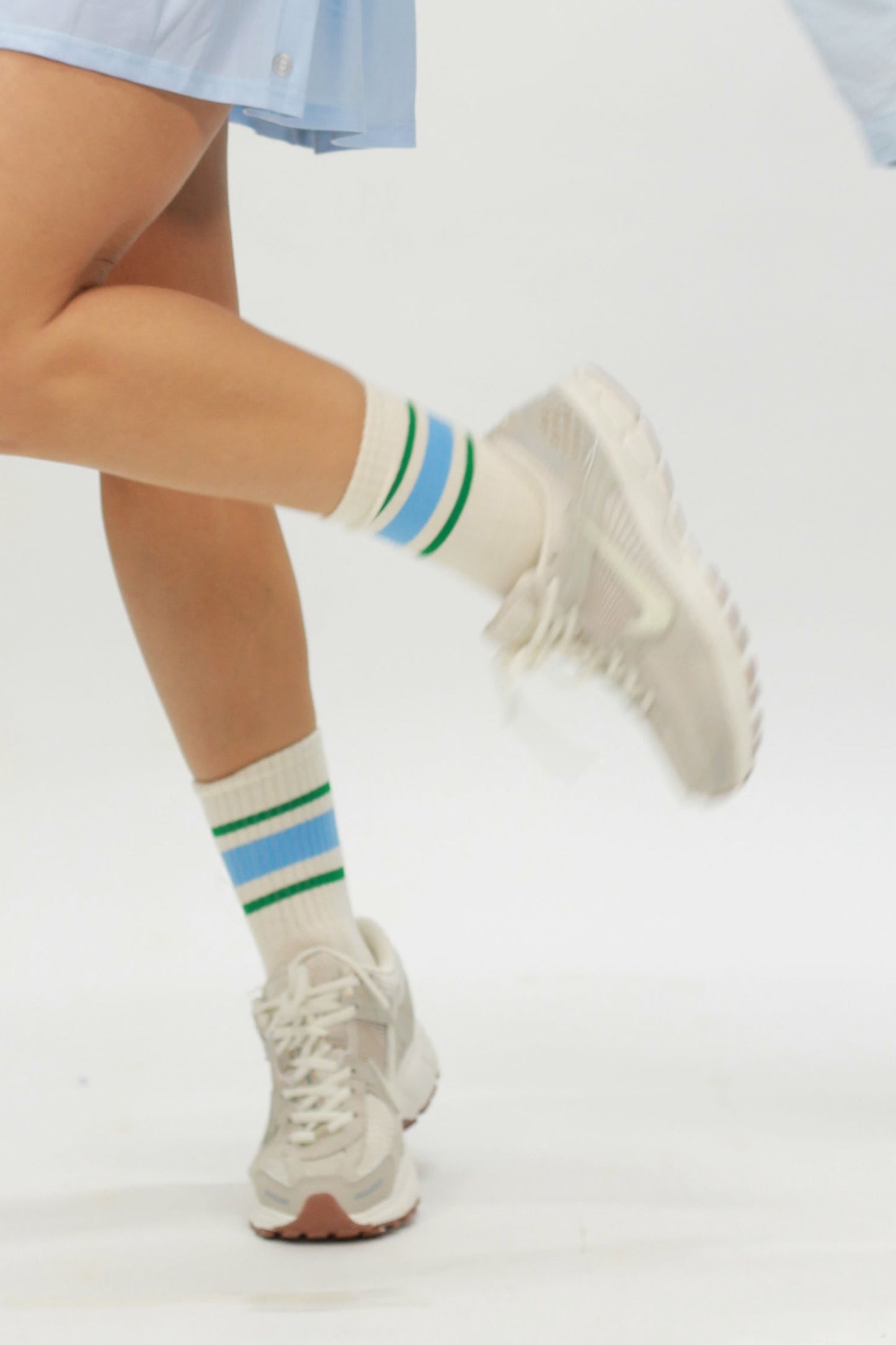 The Grip socks / green&blue