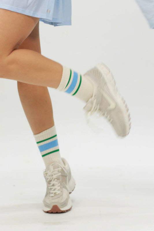 The Grip socks / green&blue