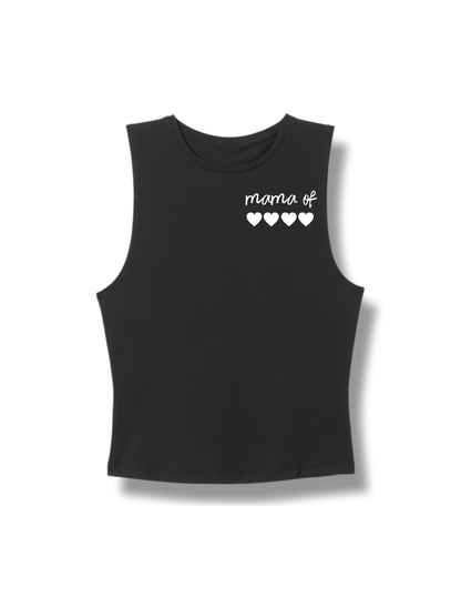Mama of (#) logo t-shirt