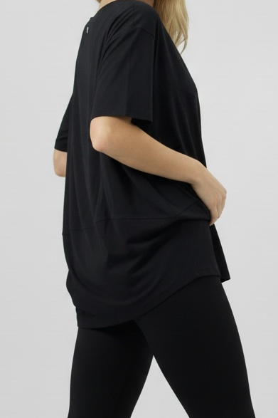 oversized basic shirt black