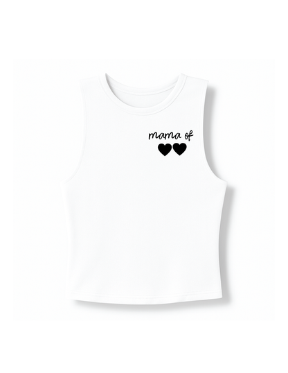 Mama of (#) logo t-shirt