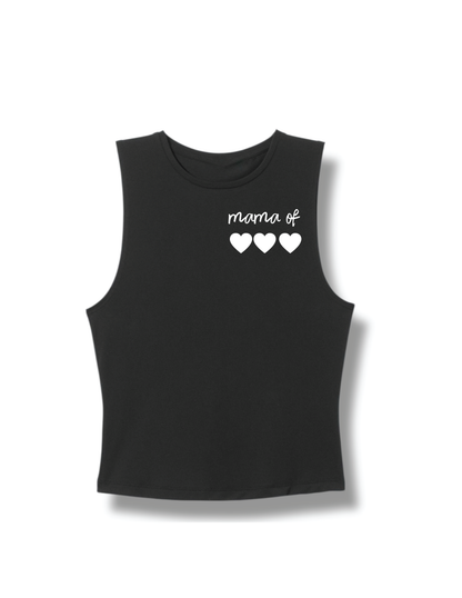 Mama of (#) logo t-shirt