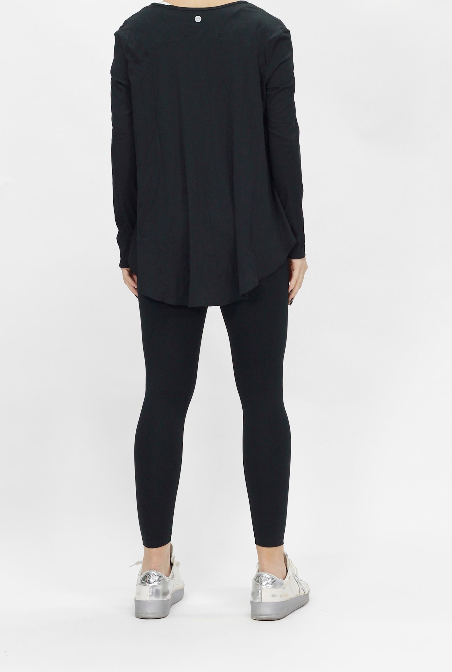 Oversized Long sleeve Basic Shirt black