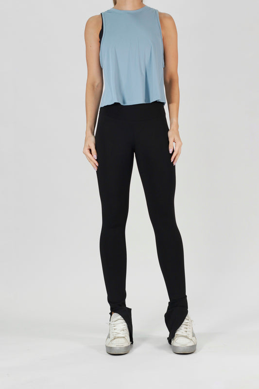 Pleated Basic Shirt Blue