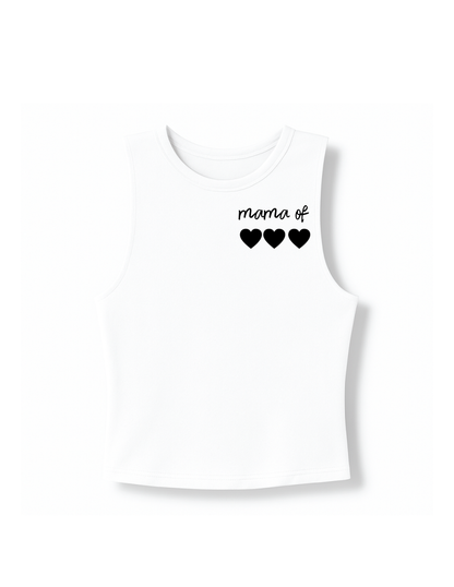 Mama of (#) logo t-shirt