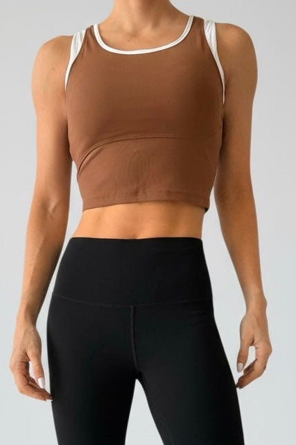 Sporty Duo Top 2 brown