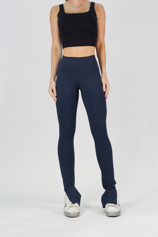 Split Flare Legging Blue