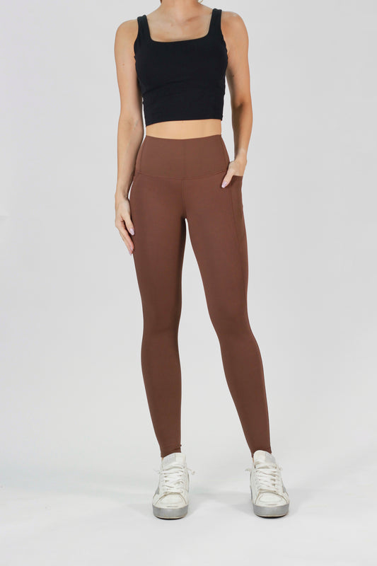 Brown Legging con bolsillo