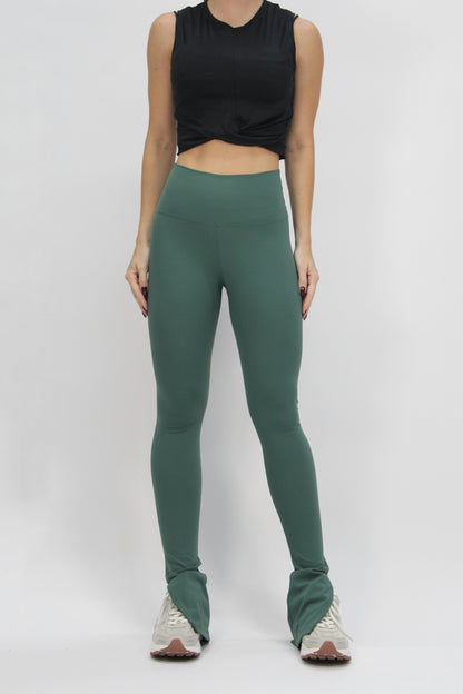 Split Flare Legging Esmeralda
