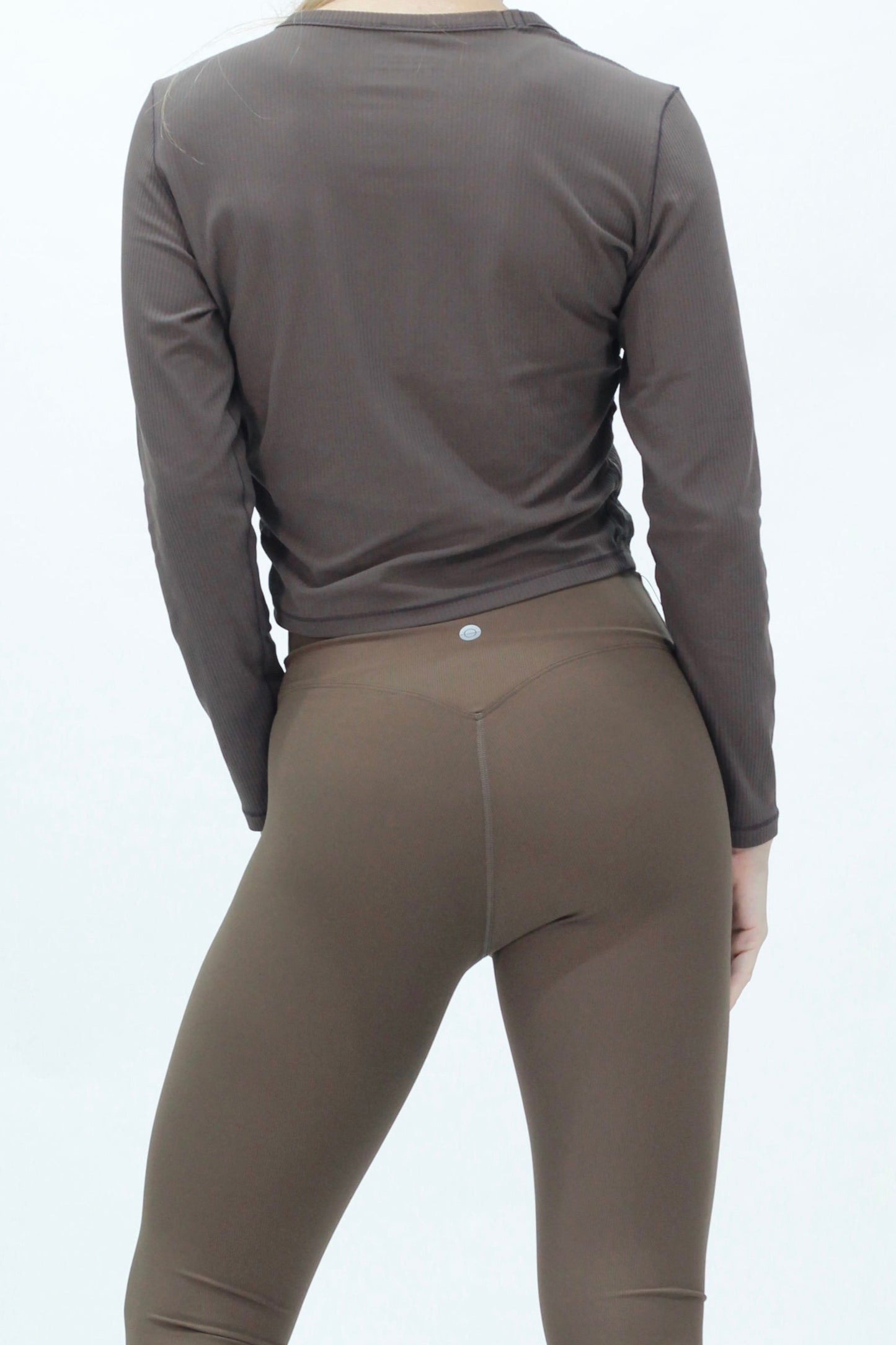 The long sleeve rib brown