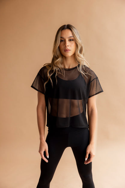 The mesh black
