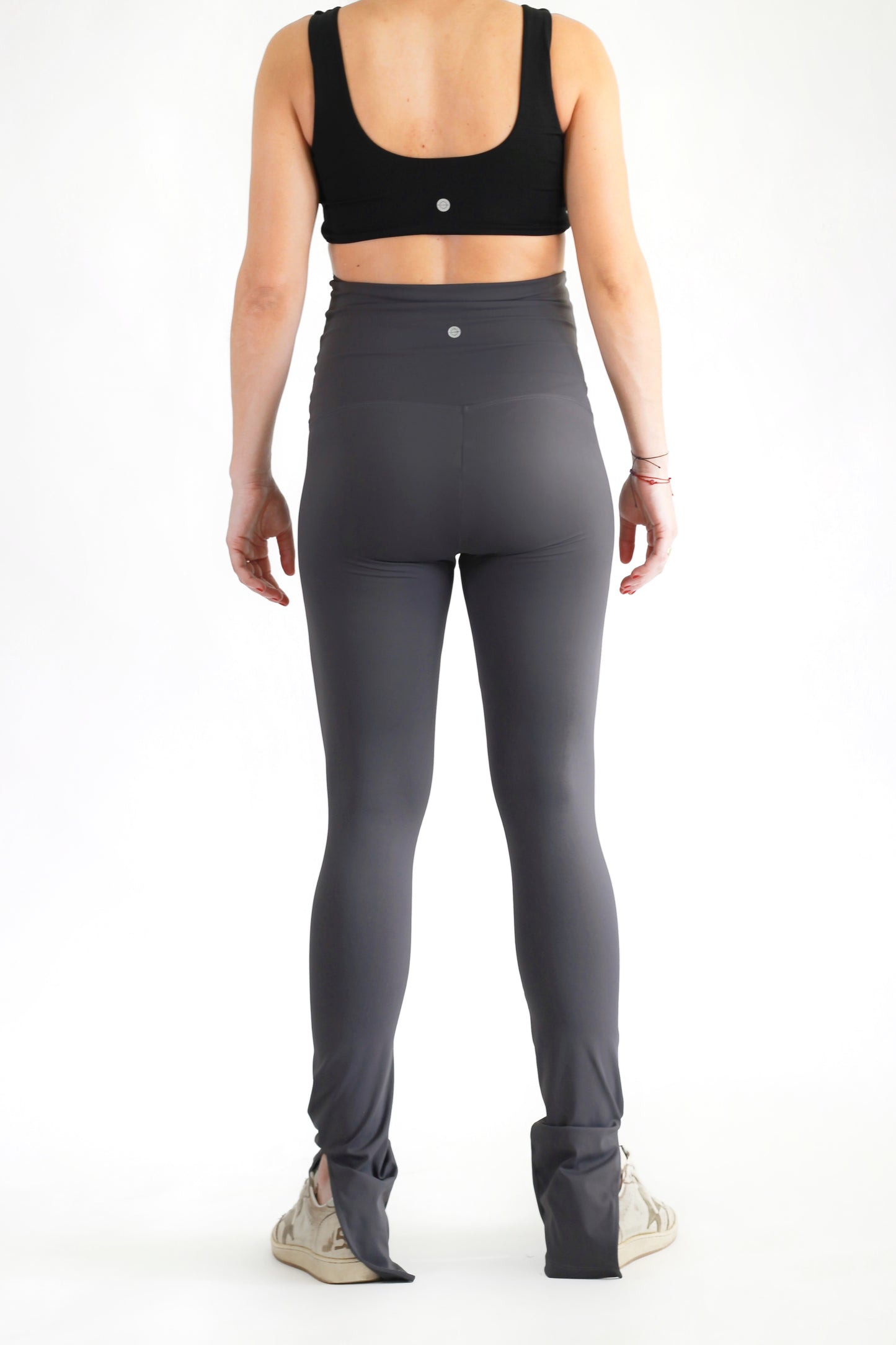 Preggo Split Flare Legging Gray