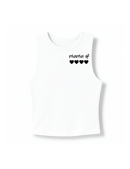 Mama of (#) logo t-shirt