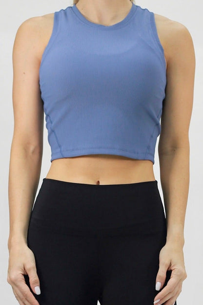 Rib Tank Basic shirt blue