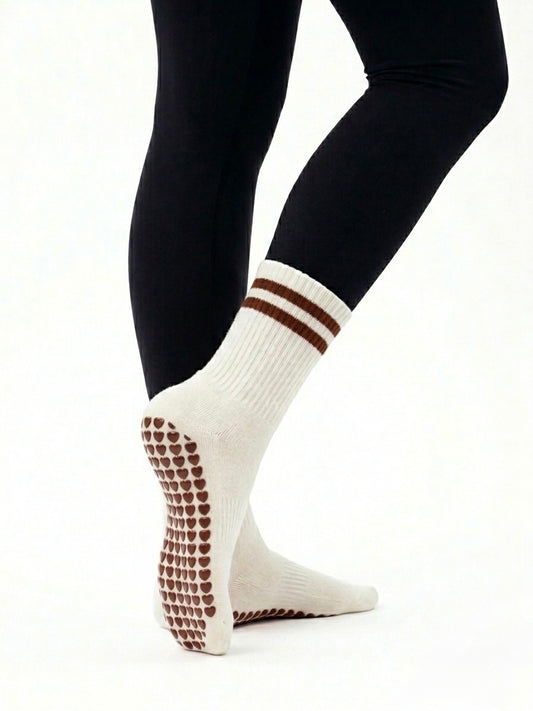 The Grip socks / Brown heart