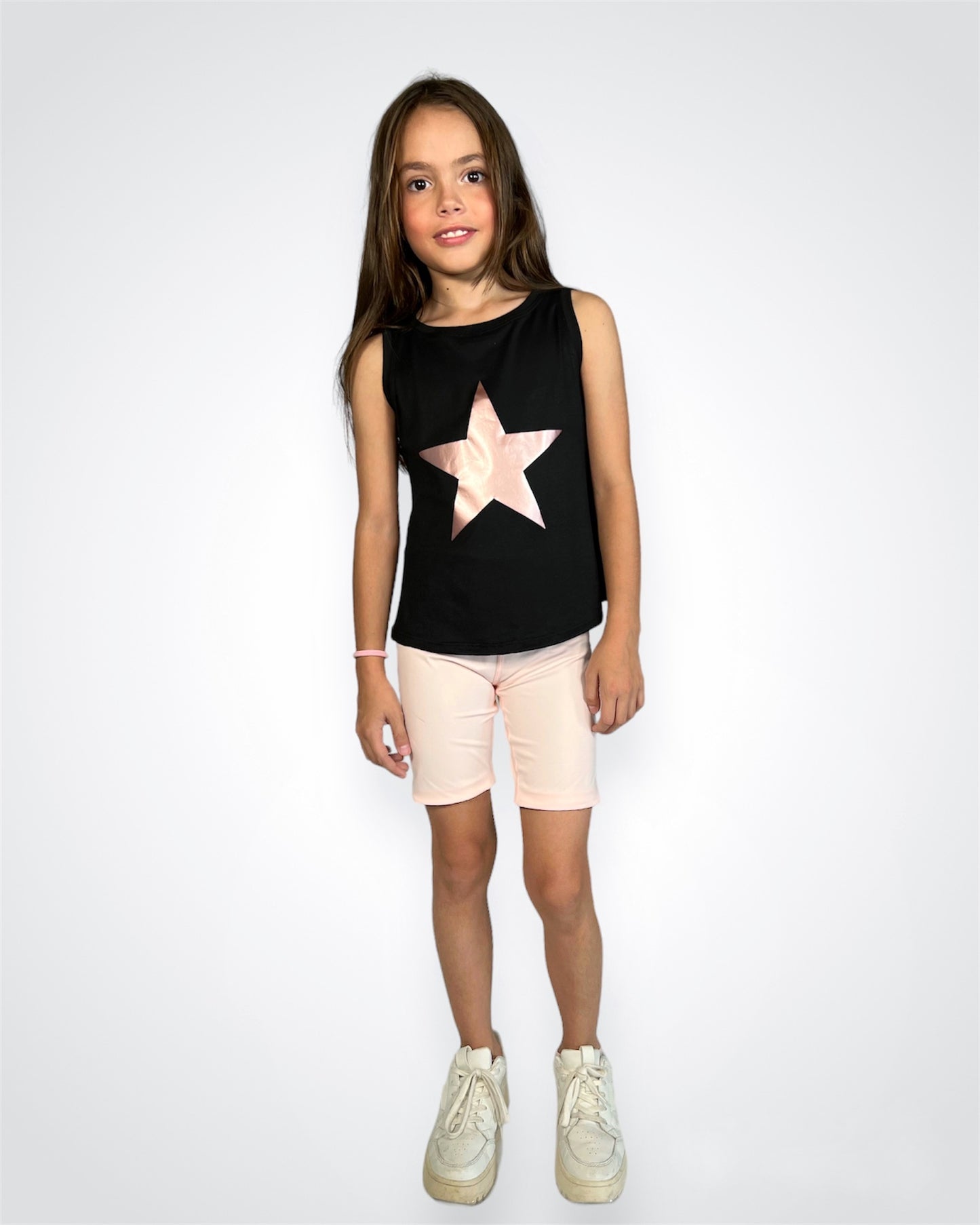 Kid T-shirt star rose gold