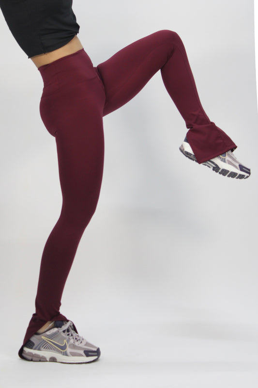 Split Flare Legging light vino