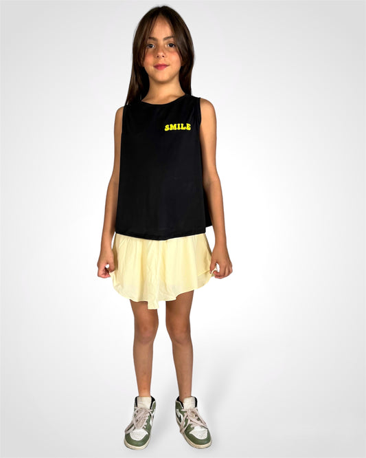 Kid T-shirt smiley back